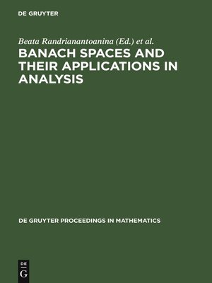 cover image of Banach Spaces and their Applications in Analysis